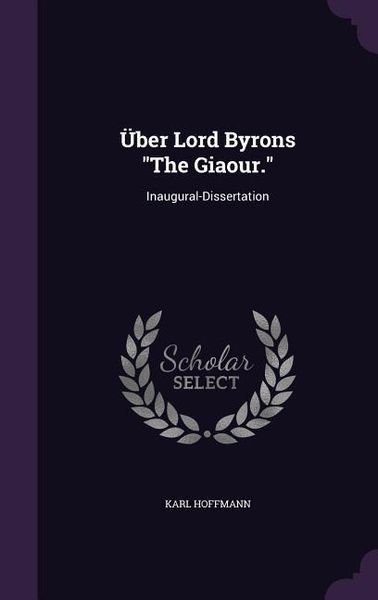 Produktbild: &Uuml;ber Lord Byrons "The Giaour."
