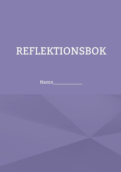Produktbild: Reflektionsbok