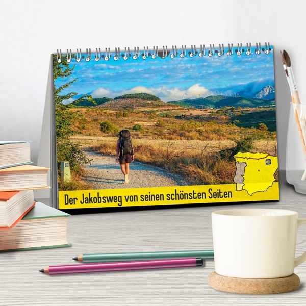 Produktbild: Der Jakobsweg von seinen sch&ouml;nsten Seiten! (Tischkalender 2026 DIN A5 quer), CALVENDO Monatskalender