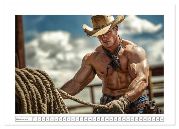 Produktbild: Sattel mich, Cowboy! (Wandkalender 2026 DIN A3 quer), CALVENDO Monatskalender