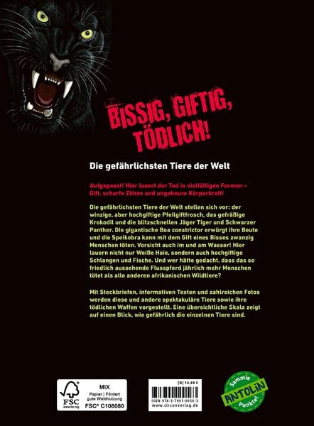 Produktbild: Bissig, giftig, t&ouml;dlich!