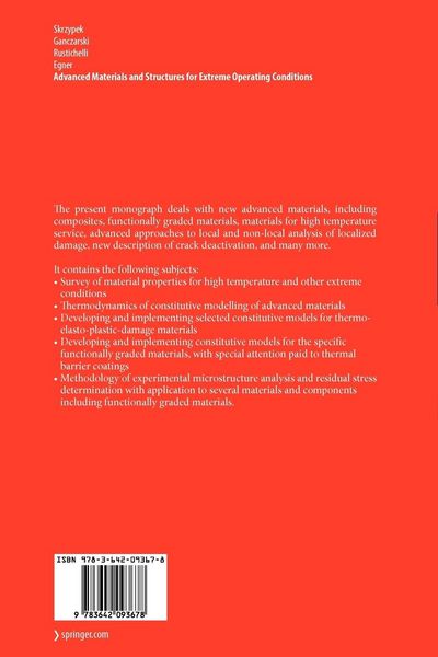 Produktbild: Advanced Materials and Structures for Extreme Operating Conditions