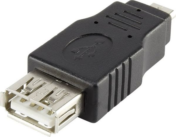 Produktbild: Renkforce USB 2.0 Adapter [1x USB 2.0 Stecker Micro-B - 1x USB 2.0 Buchse A] rf-usba-07