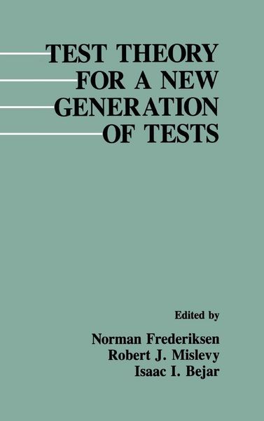 Produktbild: Test Theory for A New Generation of Tests