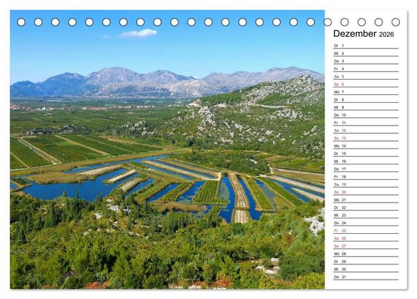 Produktbild: Kroatien - Traumhafte Landschaften und faszinierende St&auml;dte (Tischkalender 2026 DIN A5 quer), CALVENDO Monatskalender