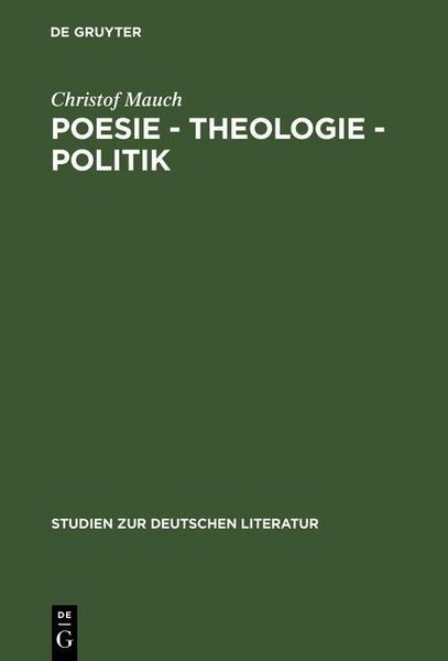 Produktbild: Poesie - Theologie - Politik