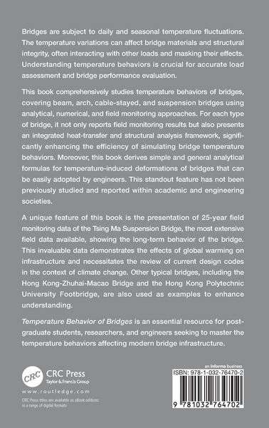 Produktbild: Temperature Behavior of Bridges