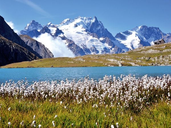 Produktbild: CALVENDO Puzzle Lac du Gol&eacute;on und die Gletscher der La Meije 1000 Teile Lege-Gr&ouml;&szlig;e 64 x 48 cm Foto-Puzzle Bild von J&uuml;rgen Feuerer