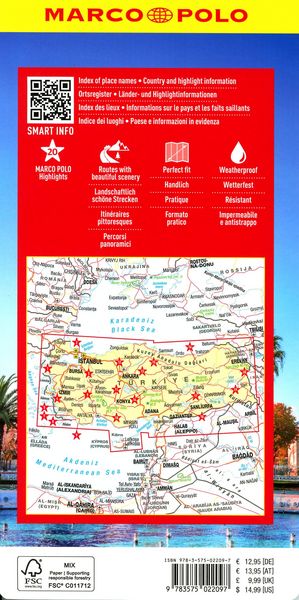 Produktbild: MARCO POLO Reisekarte T&uuml;rkei 1:1 Mio.