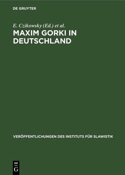 Produktbild: Maxim Gorki in Deutschland