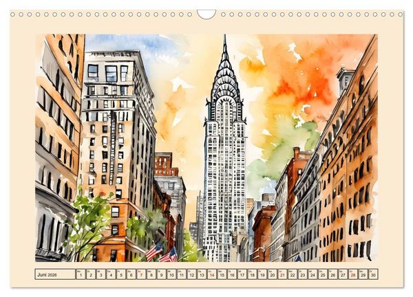 Produktbild: Sightseeing New York (Wandkalender 2026 DIN A3 quer), CALVENDO Monatskalender