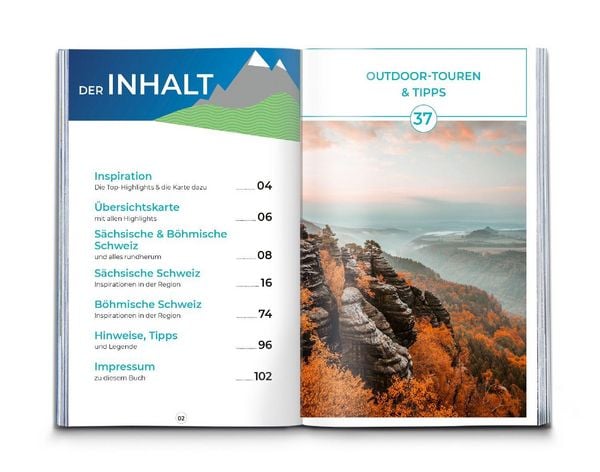 Produktbild: KOMPASS Inspiration S&auml;chsische Schweiz & B&ouml;hmische Schweiz