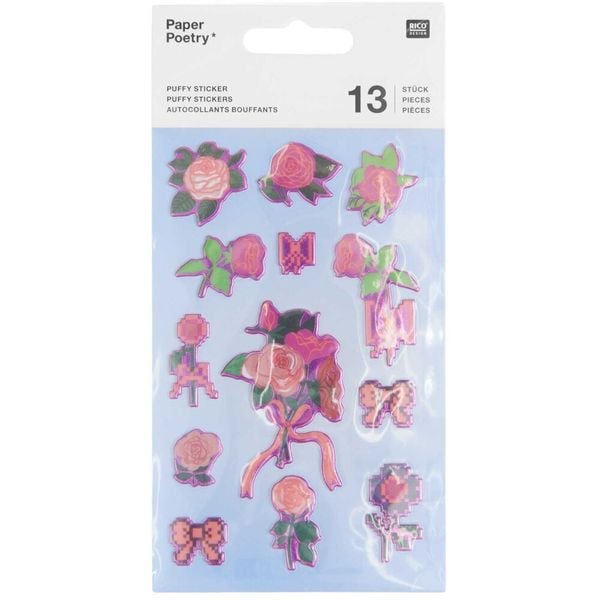 Produktbild: Puffy Sticker La Vie en Rose, Rosen