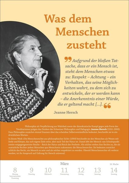 Produktbild: DIE ZEIT Philosophie Wochen-Kulturkalender 2027 - 53 Denkanst&ouml;&szlig;e f&uuml;r 2027