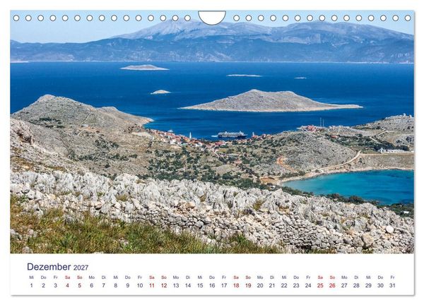 Produktbild: Insel Chalki (Wandkalender 2027 DIN A4 quer), CALVENDO Monatskalender