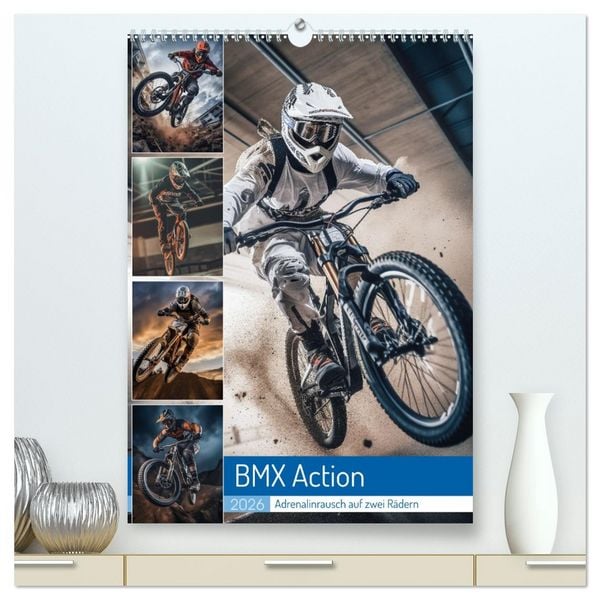 Produktbild: BMX Action (hochwertiger Premium Wandkalender 2026 DIN A2 hoch), Kunstdruck in Hochglanz