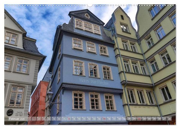 Produktbild: Frankfurts Neue Altstadt (hochwertiger Premium Wandkalender 2026 DIN A2 quer), Kunstdruck in Hochglanz