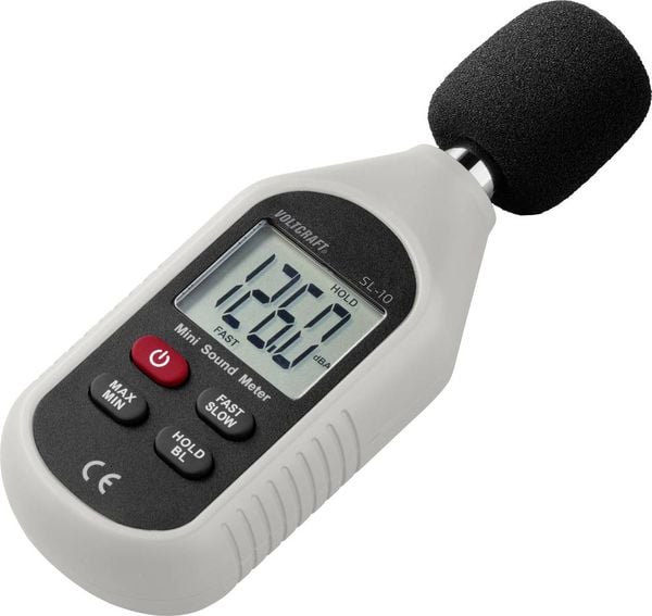 Produktbild: VOLTCRAFT Schallpegel-Messger&auml;t SL-10 30 - 130 dB 31.5Hz - 8kHz