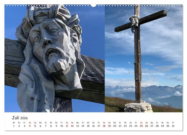 Produktbild: Bekannte und unbekannte S&uuml;dtiroler Gipfelkreuze im Detail (Wandkalender 2026 DIN A2 quer), CALVENDO Monatskalender