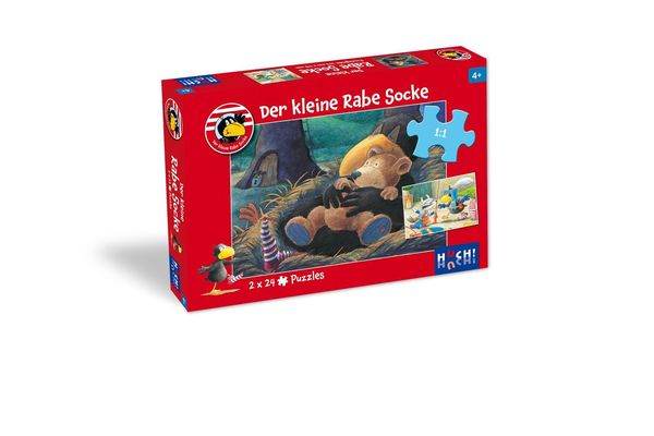 Produktbild: Der kleine Rabe Socke - Puzzle 1. 2 Puzzle mit 24 Teilen