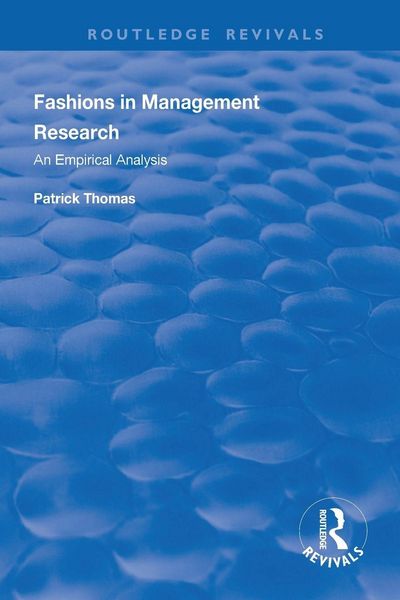 Produktbild: Fashions in Management Research