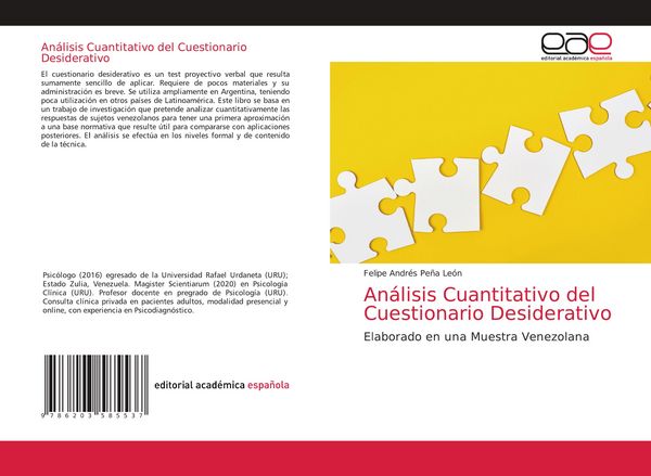 Produktbild: An&aacute;lisis Cuantitativo del Cuestionario Desiderativo