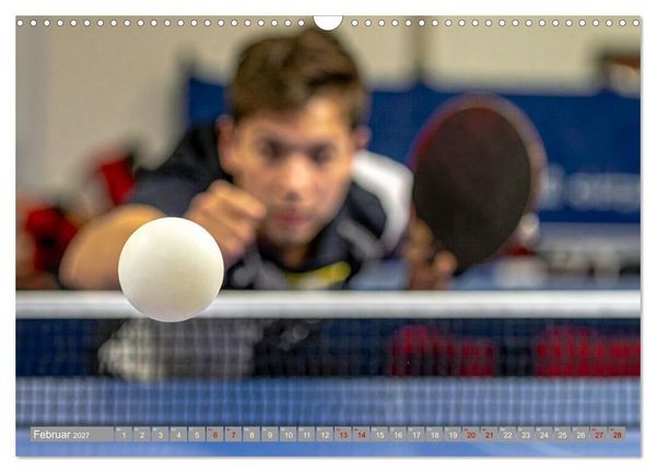 Produktbild: Tischtennis Dynamik (Wandkalender 2027 DIN A3 quer), CALVENDO Monatskalender