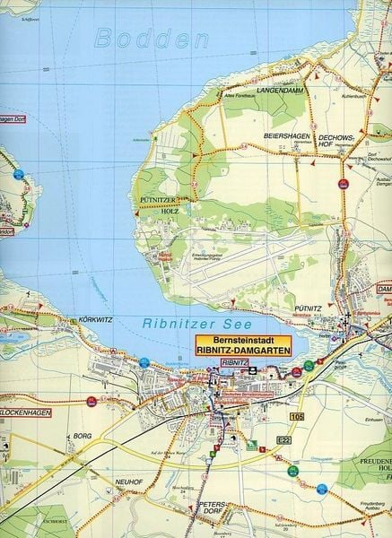 Produktbild: Ostseebad Graal-M&uuml;ritz, Ribnitz-Damgarten und Umgebung Radwander- und Wanderkarte 1 : 35 000