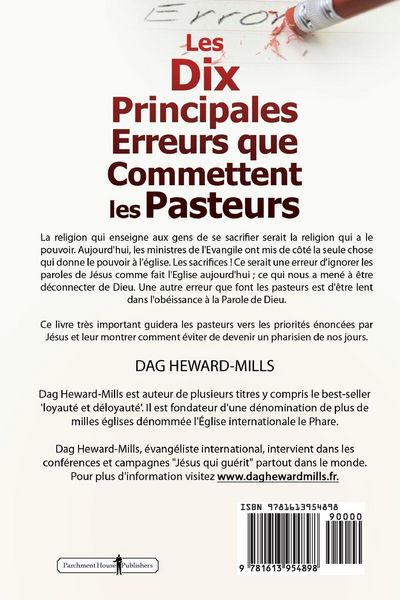 Produktbild: Les dix principales erreurs que commettent les pasteurs