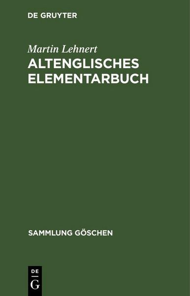 Produktbild: Altenglisches Elementarbuch
