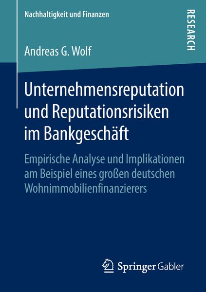 Produktbild: Unternehmensreputation und Reputationsrisiken im Bankgesch&auml;ft
