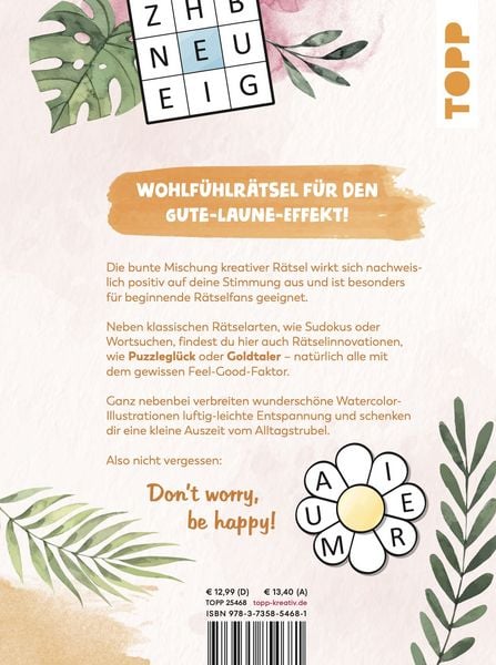 Produktbild: Feel Good R&auml;tsel: Dein R&auml;tselgl&uuml;ck zum &raquo;Positiven Denken&laquo;