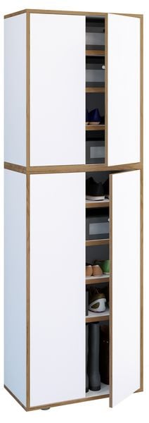 Produktbild: XL Holz Gro&szlig;er Schuhschrank Schuhkommode Salia B60