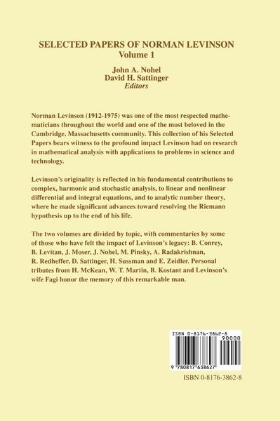 Produktbild: Selected Papers of Norman Levinson