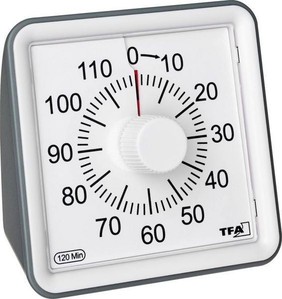 Produktbild: TFA Dostmann Timer VISUAL Timer Wei&szlig; analog