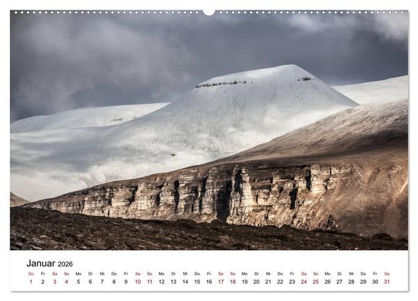 Produktbild: Spitzbergenkalender (Wandkalender 2026 DIN A2 quer), CALVENDO Monatskalender