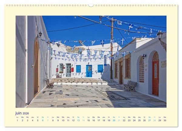 Produktbild: Les &icirc;les mythiques de Gr&egrave;ce - MILOS (Calendrier mural 2026 DIN A2 vertical), CALVENDO calendrier mensuel