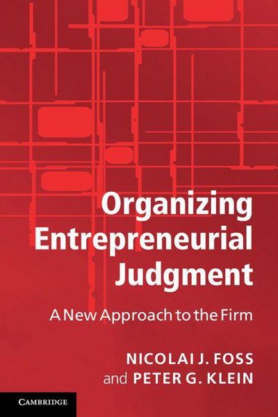 Produktbild: Organizing Entrepreneurial Judgment