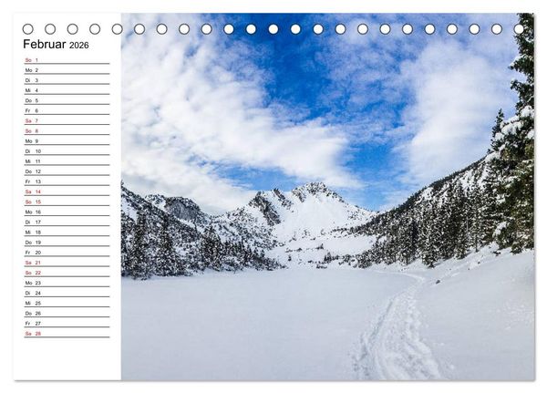Produktbild: Atemberaubende Alpenwelt (Tischkalender 2026 DIN A5 quer), CALVENDO Monatskalender