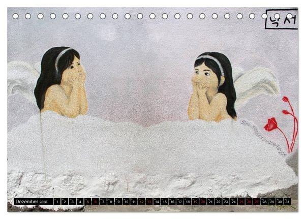 Produktbild: Street Art Seoul (Tischkalender 2026 DIN A5 quer), CALVENDO Monatskalender