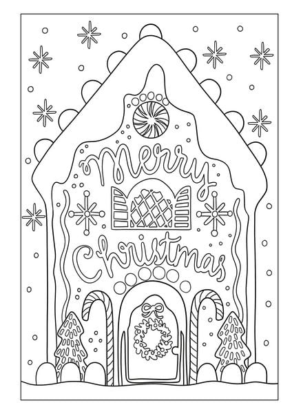 Produktbild: Malbuch Weihnachten f&uuml;r die ganze Familie mit 50 festlichen Ausmalbildern