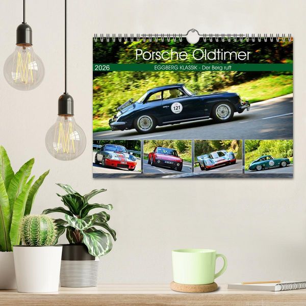 Produktbild: Porsche Oldtimer - EGGBERG KLASSIK - Der Berg ruft (Wandkalender 2026 DIN A4 quer), CALVENDO Monatskalender