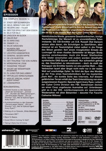 Produktbild: CSI - Season 14 [6 DVDs]