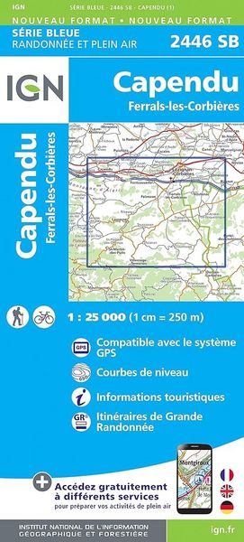 Produktbild: Capendu-Ferrals-les-Corbi&egrave;res 1:25 000