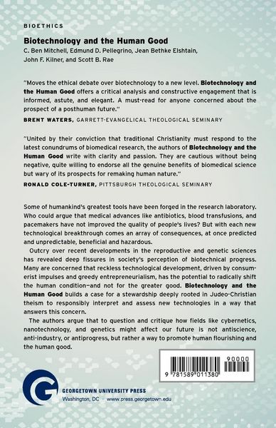 Produktbild: Biotechnology and the Human Good