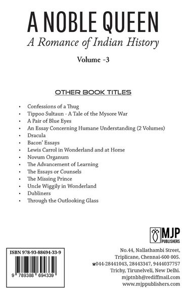 Produktbild: A NOBLE QUEEN A Romance of Indian History VOLUME - III