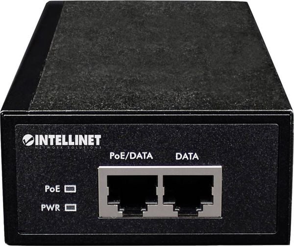 Produktbild: Intellinet 560566 PoE Injektor 1 GBit/s IEEE 802.3at (25.5 W)