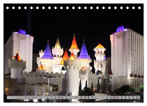 Produktbild: Las Vegas - Nevada (Tischkalender 2026 DIN A5 quer), CALVENDO Monatskalender