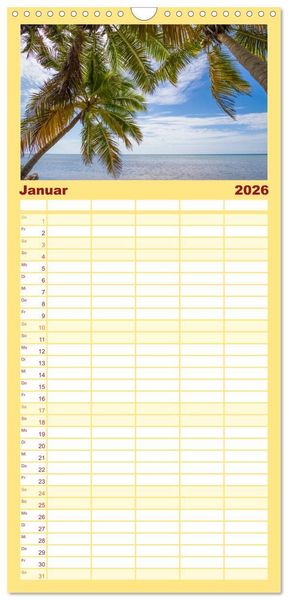 Produktbild: Familienplaner 2026 - FLORIDA KEYS UND KEY WEST Malerische Reiseroute mit 5 Spalten (Wandkalender, 21 x 45 cm) CALVENDO