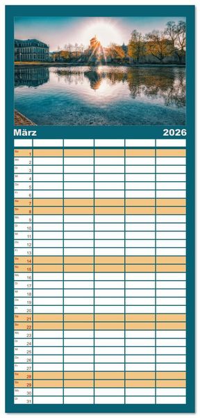 Produktbild: Familienplaner 2026 - Stuttgart, What Else? mit 5 Spalten (Wandkalender, 21 x 45 cm) CALVENDO